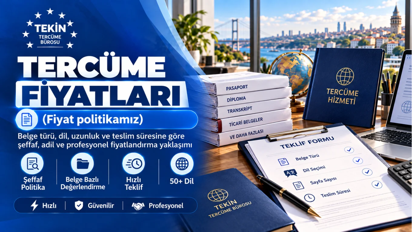 Tercüme Fiyatları